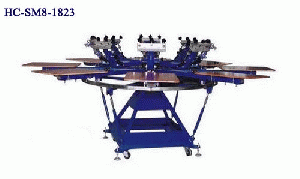 Manual 8 color screen printer